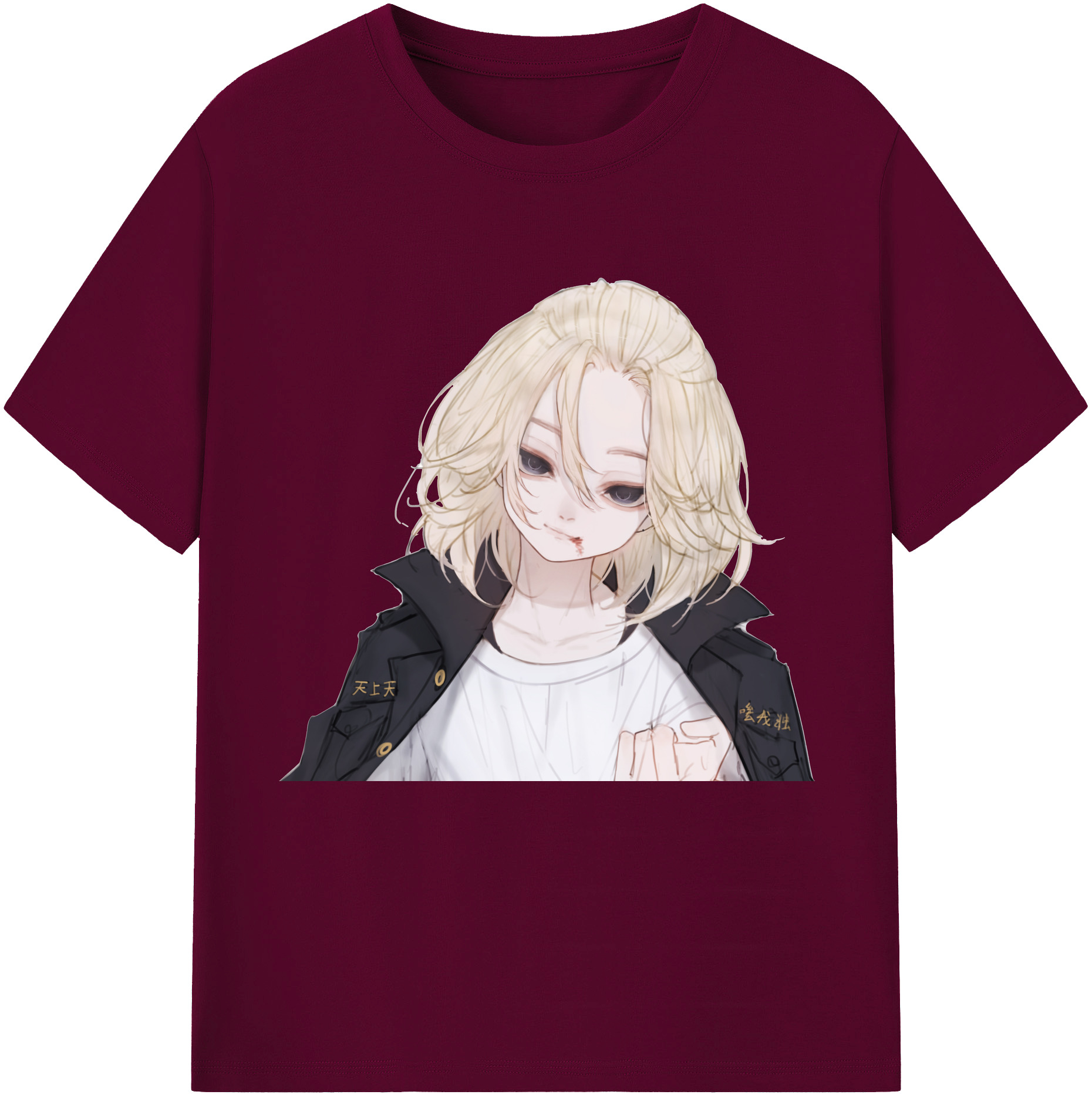 （画像用） 東京リベンジャーズ Tokyo Revengers レディースカジュアルプリントTシャツ（綿100％）